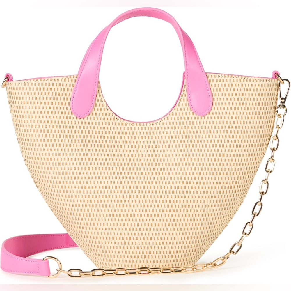NWT The Drop Stylish Pink and Tan Women's Tote Bag